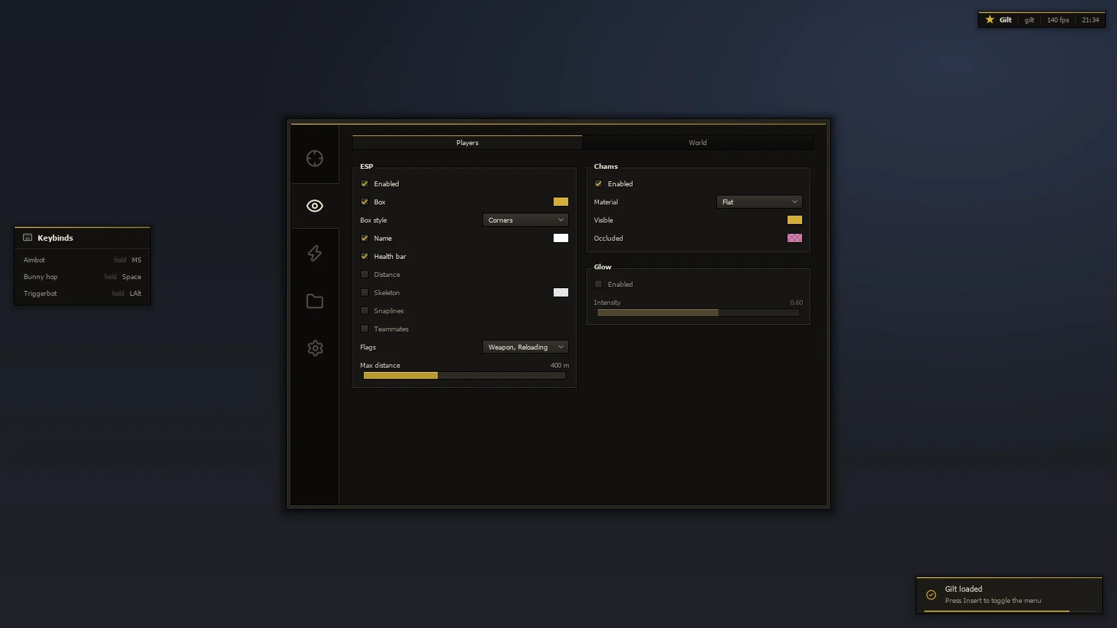 Gilt visuals