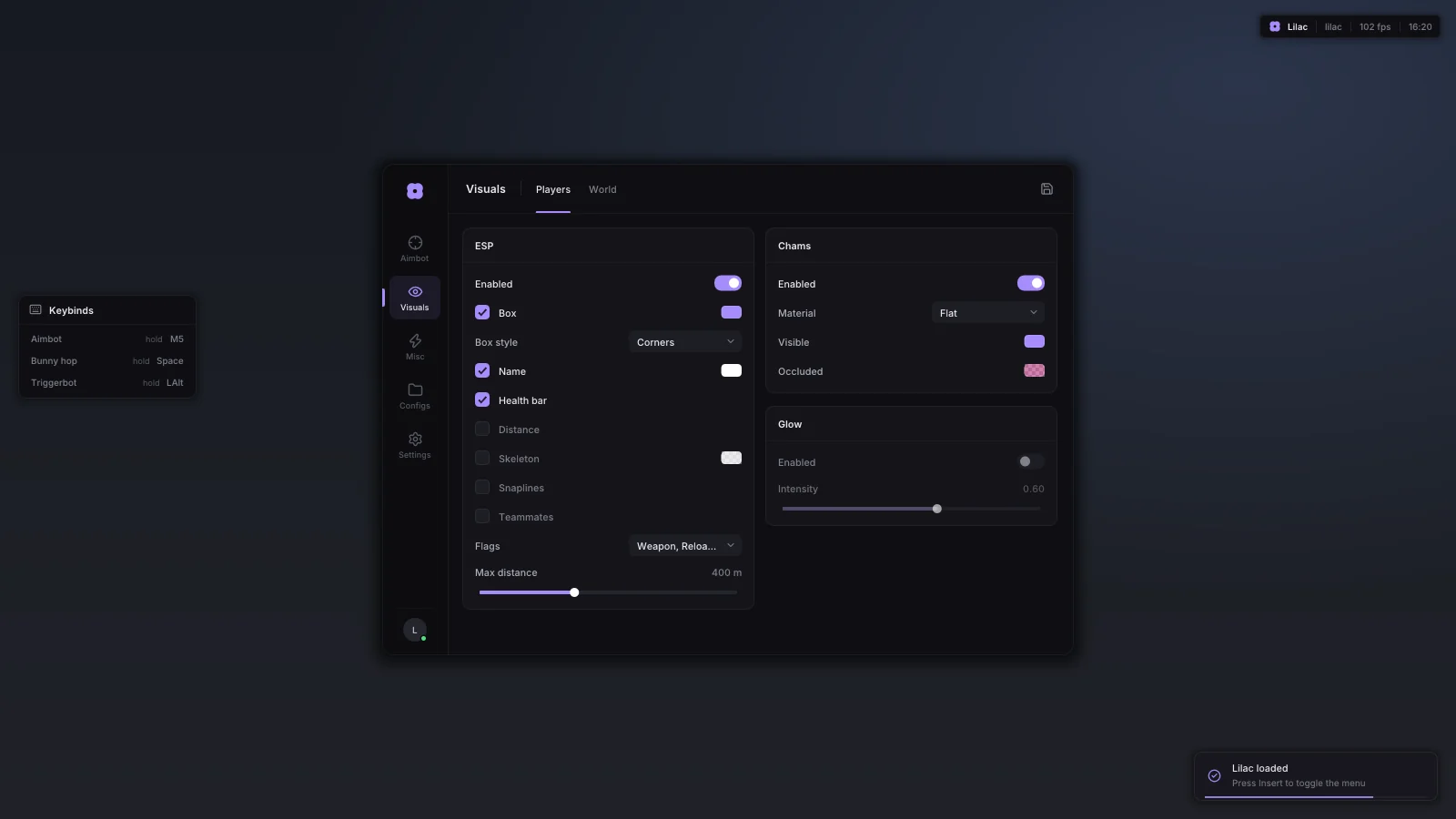 Lilac visuals