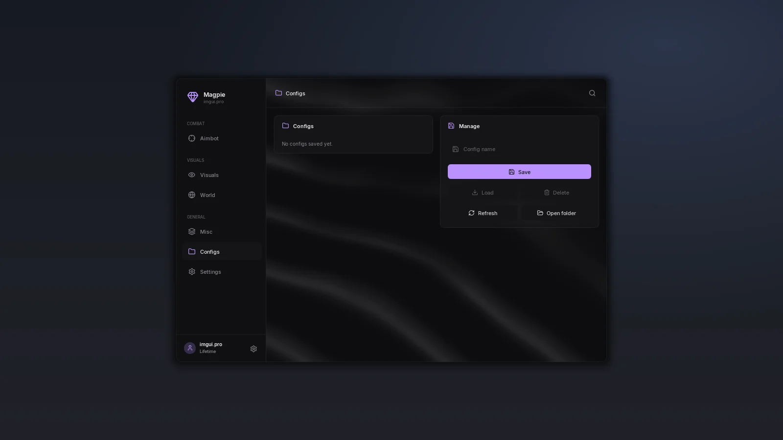 Magpie configs