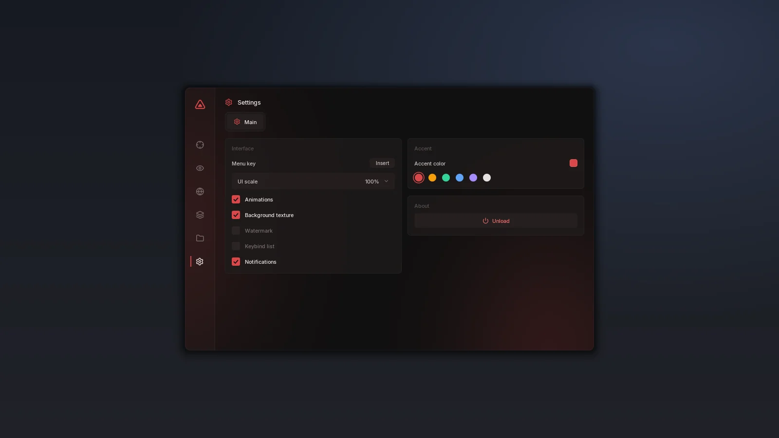 Shrike settings